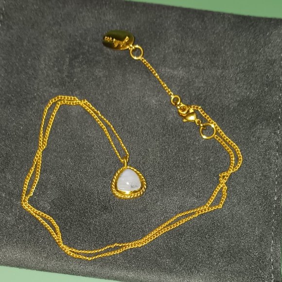 Julie Vos Bamboo Pearl Necklace - Gold